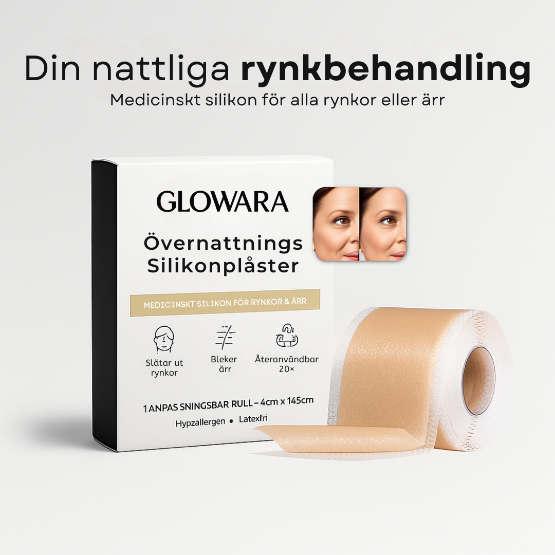 Glowara - Silikonplåster mot ärr och rynkor
